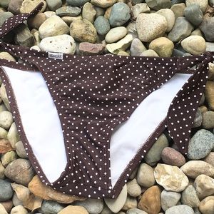 Split Polka Dot Bikini Bottoms Medium